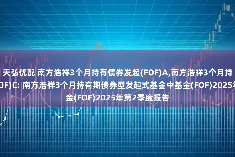天弘优配 南方浩祥3个月持有债券发起(FOF)A,南方浩祥3个月持有债券发起(FOF)C: 南方浩祥3个月持有期债券型发起式基金中基金(FOF)2025年第2季度报告